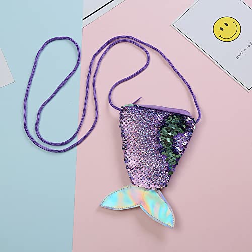 Yosbabe Girls Princess Mermaid Dress Up Accessories For Girls Little Mermaid Crown Tail Purse Gloves Bracelet Necklace Earrings Ring Halloween Christmas Party Favors For Kids (Mermaid Crown) #TOP6