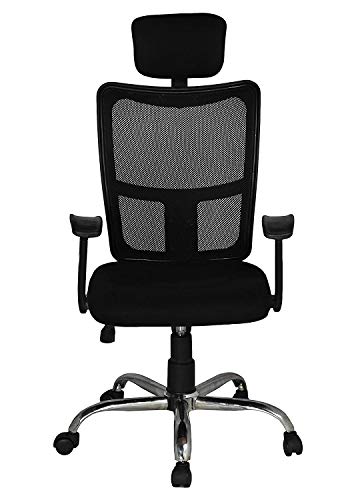 Image of High Living Plastic Contemporary Ergonomic Office Chair (Black)