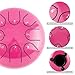 Tongue Drum 8 Notes 6 inches Musical Steel Drum Percussion Instrument with Drum Mallets Carry Bag Great Gift for Beginner Adult (pink)