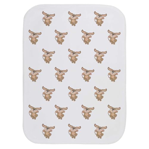 Azeeda 'Dancing Dog' Baby Burp/Wash Cloth (BC00031071)