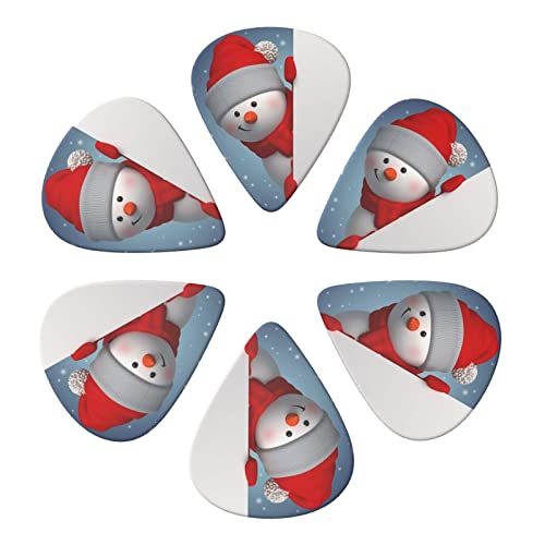 Lot de 6 médiators amusants de Noël pour guitare acoustique, guitare électrique, basse, ukulélé – fins, moyens et épais. - Les Beatles, Paul McCartney, John Lennon, RIngo Starr, George Harrison Lot de 6 médiators amusants de Noël pour guitare acoustique, guitare électrique, basse, ukulélé – fins, moyens et épais. – Image 5