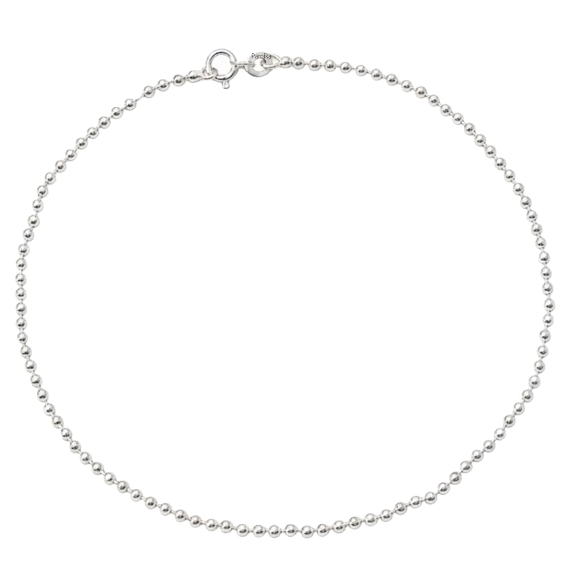 Parnika (Formerly MJ Trendy Flexible Silver Payal (Anklets) in Pure 92.5 Sterling Silver for Girls/Women | Gift for Women and Girls | With Certificate of Authenticity |