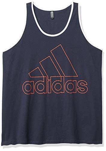 adidas Men's Badge of Sport Outline Tank Legend Ink Large