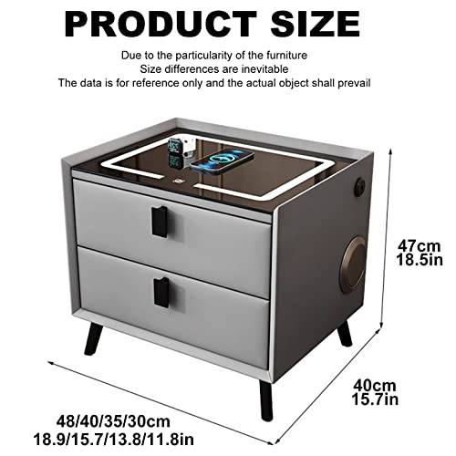 Table de chevet intelligente pour organiser votre espace nuit connecté de 47 cm - 2