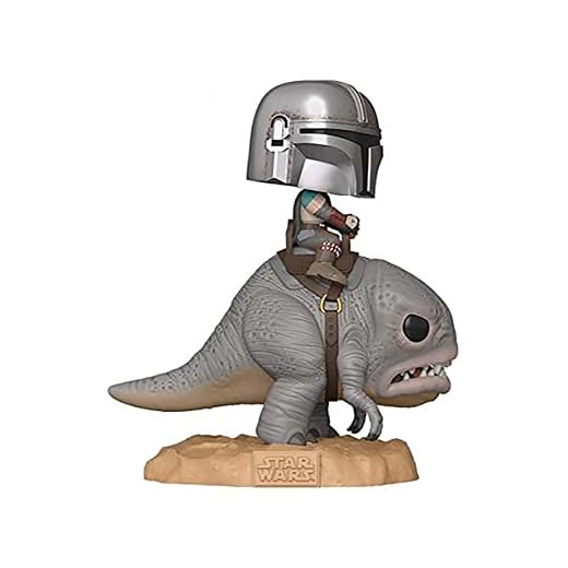 Funko Pop Rides: Star Wars The Mandalorian on Blurg Collectible Toy, Multicolor (45547)