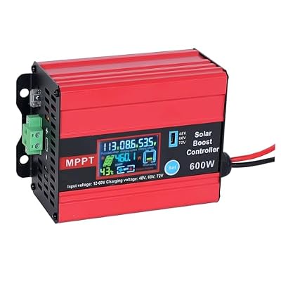 MPPT Solar Controller 48V 60V 72V Voltage Regulator 12-60V Input Premium 98% Efficiency Solar Panel for, Home, Off-Grid Camping