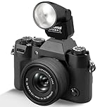 Mini Flash Speedlite, Desiontal GN8 6200K Camera Flash Light for Sony Nikon Olympus Canon Fuiifilm PentaX Hot Shoe Interface Camera, 4 Power Level 300mAh Battery 11/250S Flash Rate (Black)