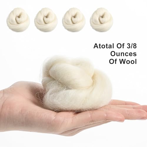 Image of Qianyu 4 Pcs Lambs Wool Padding for Toes Feet Soft Feet Cushion Toe Separator Lambs Wool Corn Cushion Pads Blister Prevention Bunions Callus Remover Cushions Hammer Blister Prevention Bunions