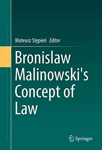 Bronislaw Malinowski's Concept of Law 3319420240 Book Cover