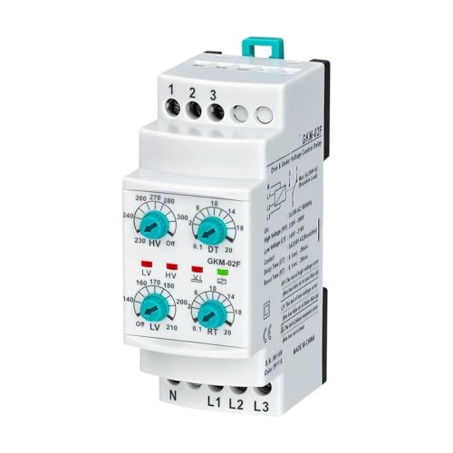 Relais triphasé GKM-02F contre sous-tension et surtension réseau 380V