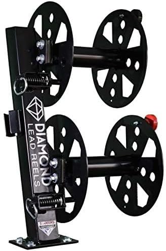 Heavy Duty Fixed Base Welding Lead Reel 10" dia Black Color
