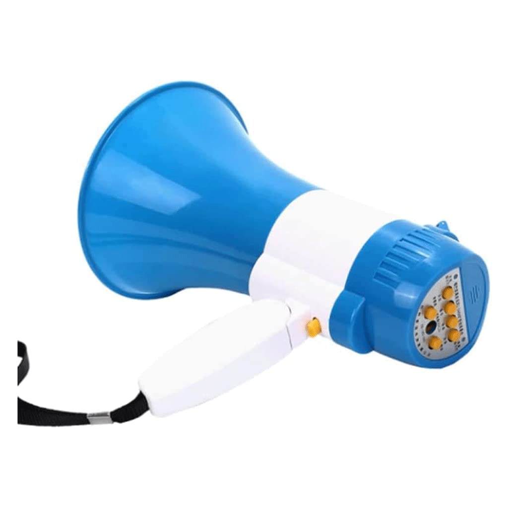 SAAKO Megaphone Haut-parleur mégaphone avec poignée pliable, mégaphone portable de 15 W avec contrôle de volume, amplificateur de voix à main, mégaphones 240s volume haut