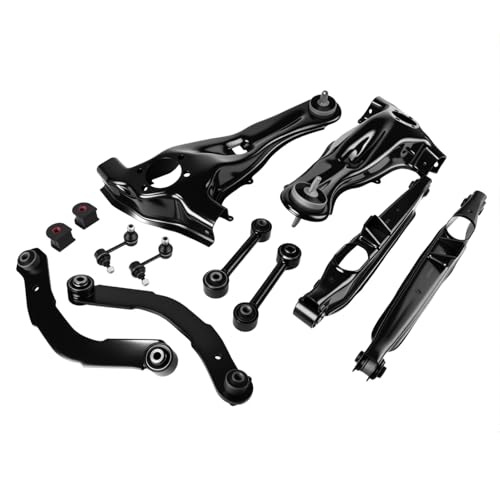 5272715AG 5272714AG Rear Suspension Repair Kit Trailing Arm Control Arm Sway Bar Kit Compatible with Jeep Patriot Compass 2007-2016 for Dodge Caliber 2007-2009 Replace 5105270AA 5105271AA