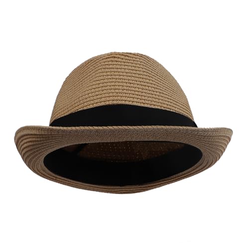 Kids Straw Hat Breathable UV Protection Summer Sun Hat Lightweight Wide Brim Outdoor Beach Cap for Boys and Girls4