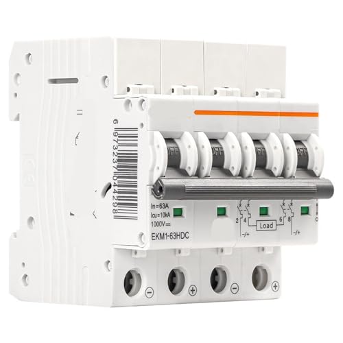 Disyuntor solar ETEK 2P CC para protección de baterías y paneles de 1000V 63A 3