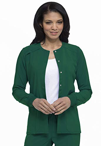Dickies Scrub Jackets For Woman Snap Front Warm-up Jacket With 2 Pockets - DK305