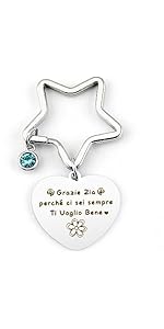 Portachiavi Amicizia Con Frase | Regalo Per Migliore Amica | Acciaio Inossidabile Con Ciondolo Arcobaleno - 3