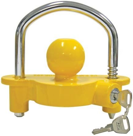 Reese Towpower 72783 Yellow & Chrome Universal Coupler Lock