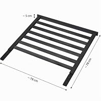 dobar® Rankhilfen-Aufsatz Gurken für Hochbeet Kubus 2.0 - Rankhilfe für den Garten - 78 x 58 x 78 cm - Anthrazit – Ansicht 2