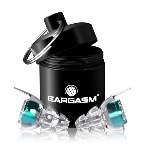Image of Eargasm High Fidelity Max Earplugs for Concerts, Festivals, Musicians, DJs, Night-Life, Motorcycle Hearing Protection - Reusable High Decibel Ear Plugs for High Fidelity Noise Reduction up to 27 dB