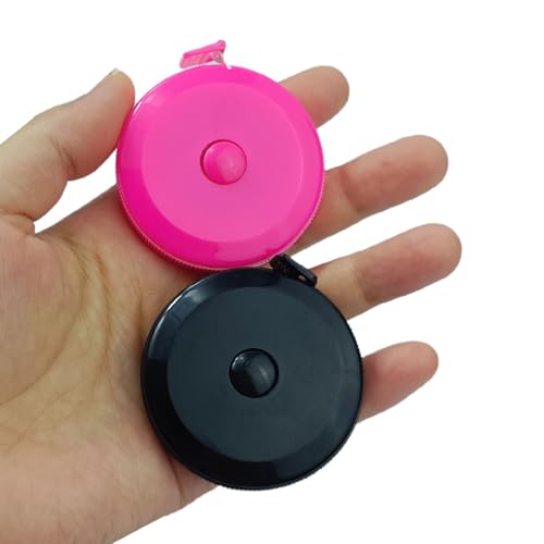 4 Pack Tape Measure Measuring Tape Tool for Body Fabric Sewing Tailor Cloth Knitting Home Craft Measurements, 60-Inch (Rose Red, Black,White)