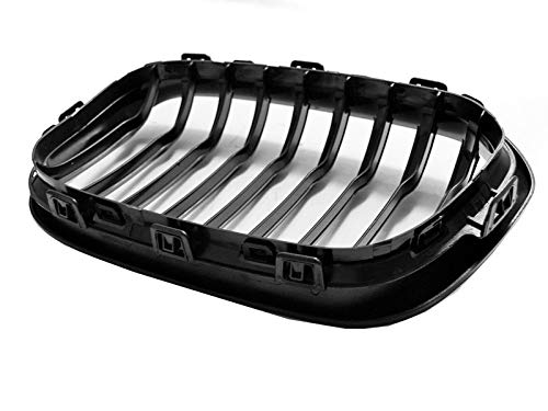 Grille avant centrale sport VR-161 de rechange pour BMW Série 1 F20 F21 Lci 2015 2016 2017 2018 Noir brillant