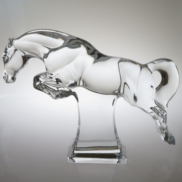 Baccarat バカラ クリスタル 馬 オブジェ 置物 ホース Amazon.co.jp: バカラ フィギュリン ○ ジャンピングホース 馬 ウマ 午