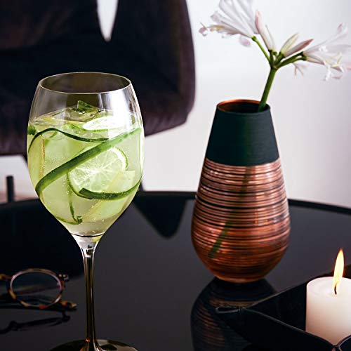 Villeroy & Boch Manufacture Swirl grote soliflor-vaas, 18 cm, kristalglas, brons, zwart - Afbeelding 4