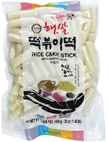 ROM AMERICA Korean Tteokbokki Rice Cake Stick, 23oz/pk (Pack of 1), 떡볶이떡