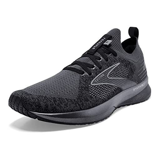 Image of Brooks Men's Levitate StealthFit 5 Neutral Running Shoe, Black /Ebony /Grey, 15