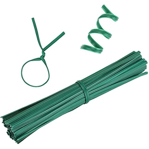 200Pcs Garden Plant Ties Strips, 10cm Garden Twist Tie Green Plant Soft Ties Garden Ties for Climbing Plants Vines and Wrapping Cords Cover
