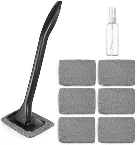 6PCS Windshield Cleaning Tool Car Window Cleaner with 5 Reusable ...