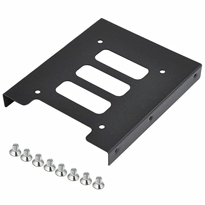 ULTRABYTES 2.5" to 3.5" SSD HDD Metal Adapter Mounting Bracket Hard Drive Holder Black for (2979)-image-15