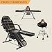 Tattoo Chair for Client, Facial Bed for Esthetician with Hydraulic Stool, Adjustable Massage Table with Split Legs Design, Professional Tilting Beauty Lash Spa Artist Salon Waxing Barber Equipment