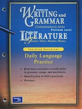 Paperback Prentice Hall Literature : Daily Language Practice Book