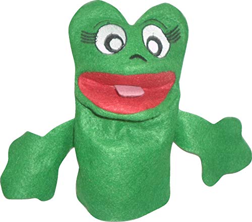 FANTOCHE DE MÃO SAPINHO PP - TIA PAULA FANTOCHES-20X14 CM (VERDE, 20X14)