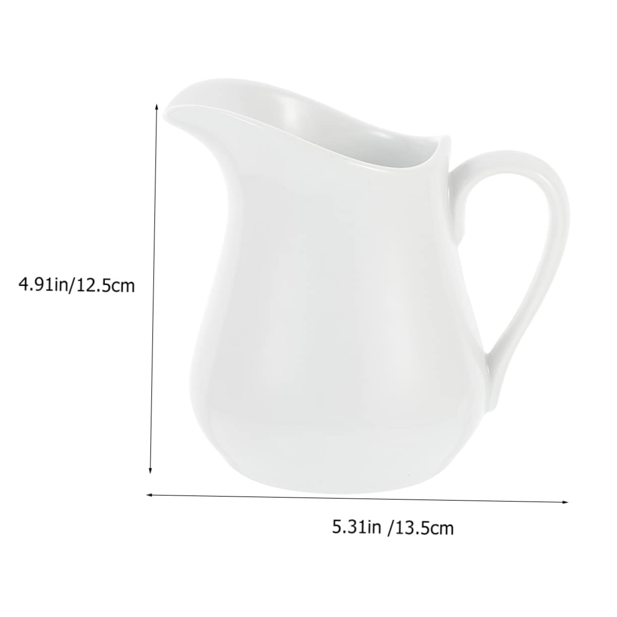 Garneck Ceramic Milk Cup Coffee Syrup Jar Tea Creamer Pitcher Creamer Milk Jug Sauce Jugs Espresso Coffee Milk Kettle Gravy Pitcher Mini Dipping Bowl Coffee Steaming Pitcher Ceramics White