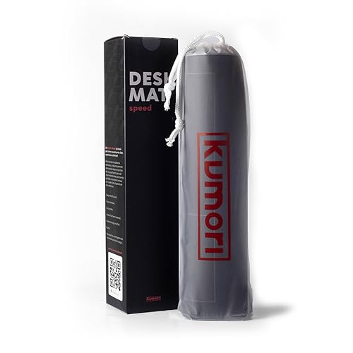 KUMORI Deskmat Mouse Pad Grande Gamer Speed Neoprene Antiderrapante Resistente à Água (90x40 cm, Top