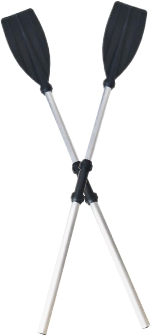 ERINGOGO 2pcs Thickened Kayak Paddles Aluminum Alloy Shaft Floating Canoe Paddles for Boating and Kayaking Sturdy Rubber Blades