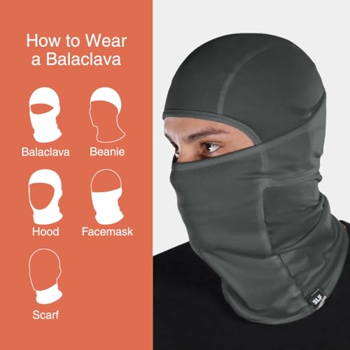 Image of SLEEFS Balaclava Face Mask Men & Women - Loose Fit, Breathable Ski Mask Shiesty for Football, Cycling - All Weather Use