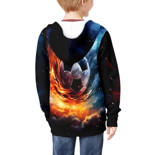 Kids Zipper Hoodies for Boys Kids' Full Zip Ultra Soft Fabric Hoodie Sweatshirt for Boys Size 6-162