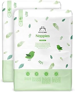 Amazon Brand - Mama Bear - 172 Premium Nappies - Size 4+ (9-15 kg)