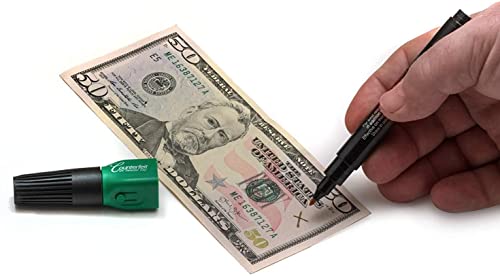 Drimark Counterfeit Detection Pen And Dual Test Uv Light Head, 5 Pack Bundle, Detect Fake Bills With Two Tests, Currency Paper And Security Strip Test #TOP5
