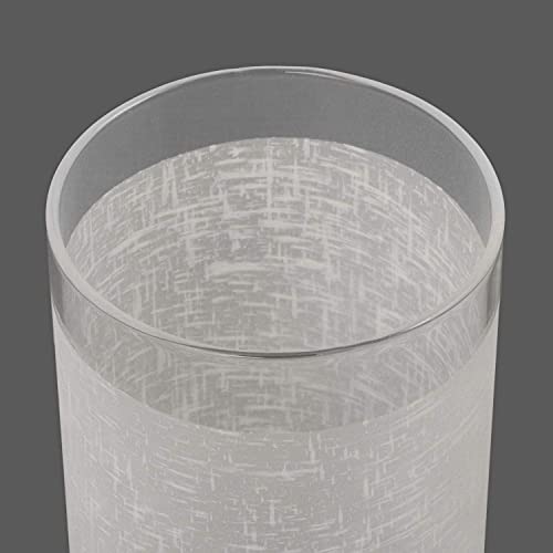 Anmire 2 Pack White Linen Frosted Glass Lamp Shade, Cylinder Light Fixture Replacement Globe Or Cover With 1-5/8-Inch Fitter For Pendant Light Chandelier Wall Sconce, G0034 #TOP5