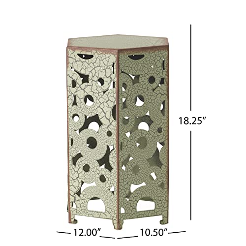 Christopher Knight Home Parrish Iron Accent Tables, 2-Pcs Set, Antique Green #TOP2