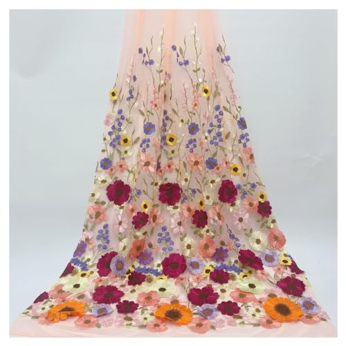 Primst Embroidered Lace Trim Pink