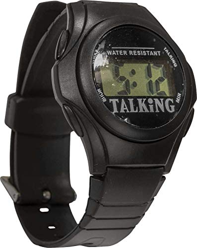Aidapt Talking Large Digits Waterproof Watch with Loud Clear Easy to Understand Voice Daily Alarm and Adjustable Strap for Visually Impaired and Blind Users