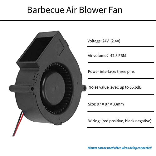 Barbacoa soplador de Aire Ventilador eléctrico Ligero portátil Encendedor Herramientas 12V 2.85A Accesorios de Estufa para Exterior - imagen 3