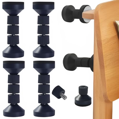 4-pack sängram Anti-Shake Tool Justerbar gängad, Sänggavel Stopper Fixer Prevent, Sängram Anti-Shake Verktyg, for sängar Soffor Skåp /616(Blue)