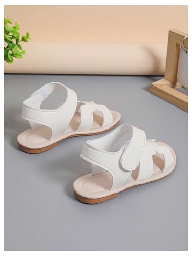 GORGLITTER Girl's Cut Out H Band Dressy Flats Open Toe Ankle Strap Cute Vacation Slide Sandals4